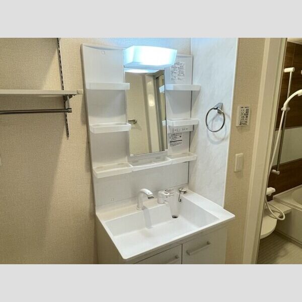 ライフマンションA・B　B102号室 洗面所　洗髪洗面化粧台