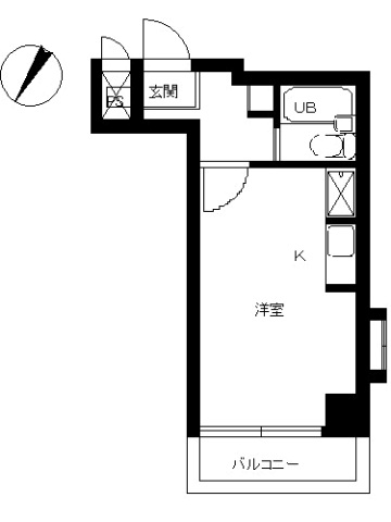 スカイコート横浜真金町404号室 間取