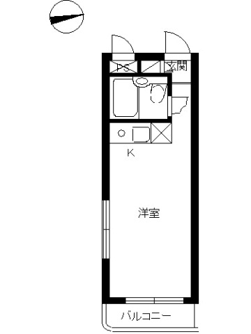 スカイコート下北沢504号室 間取