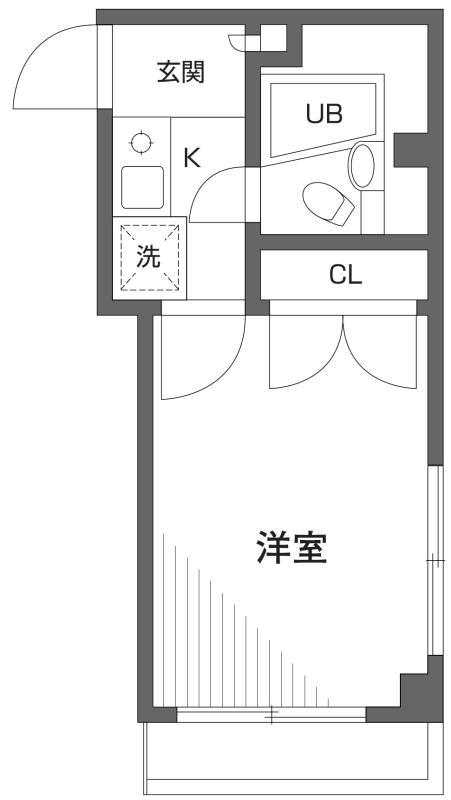 ドリームハイツ2階 間取り図