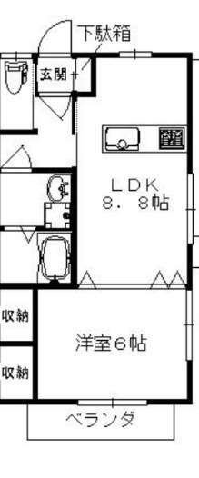 ハイツレジェンド101号室 間取