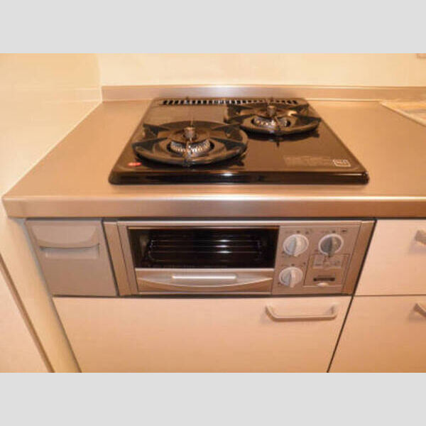 ヴェール203号室 2口コンロ(グリル付)