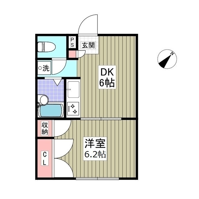 イーストガーデン103号室 間取
