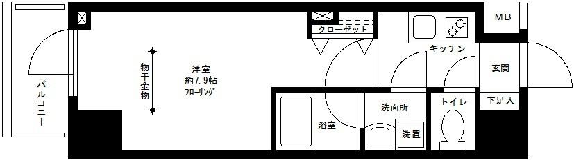 プライムアーバン白山602号室 ★間取り図★