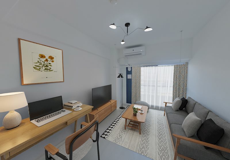 レジディア芝浦12階 リビング　※これはVR画像です。