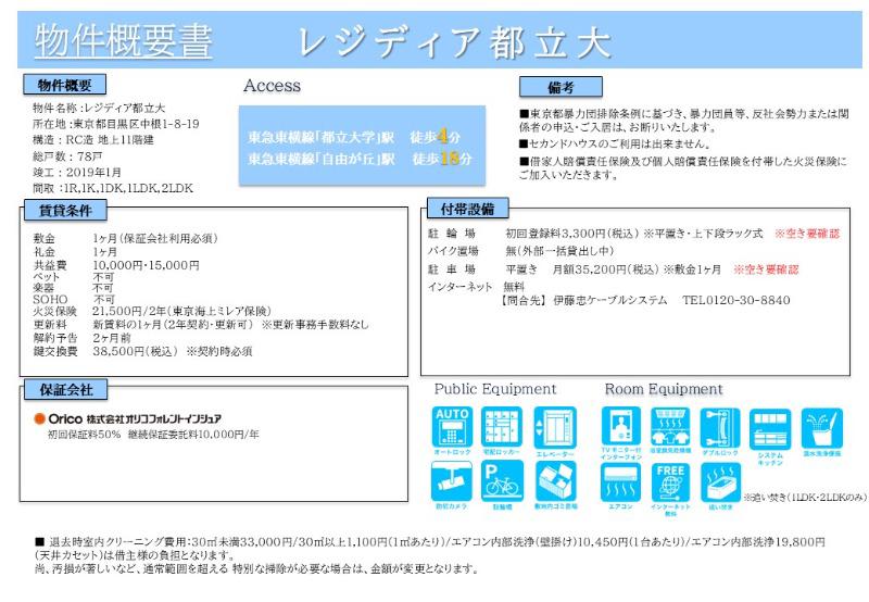 レジディア都立大5階 部屋その他