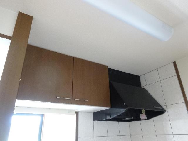 グレイスヴィラ　Ｓ．Ｔ．203号室 キッチン吊戸棚・換気扇