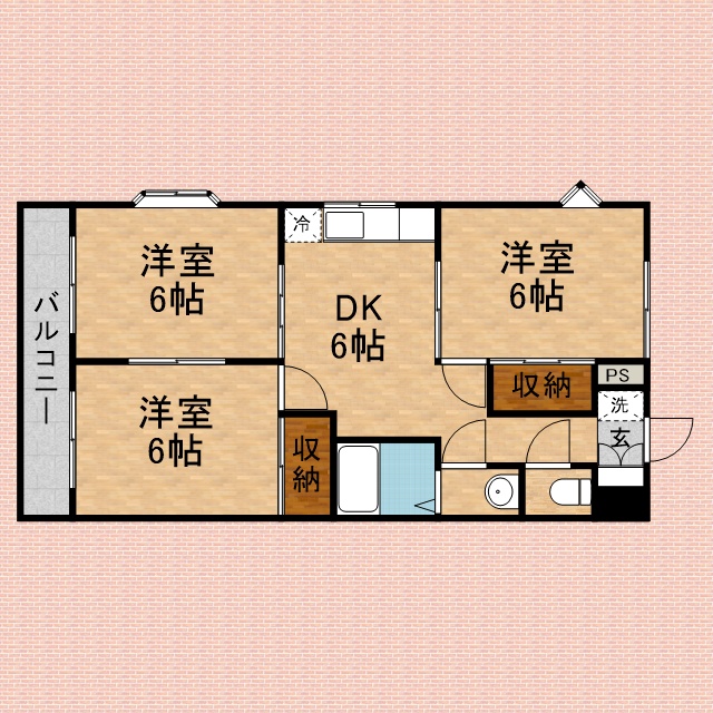 ボン・ラ・ビエ1階 間取