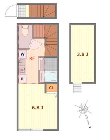 バーミープレイス吉祥寺Ⅱ2階 間取
