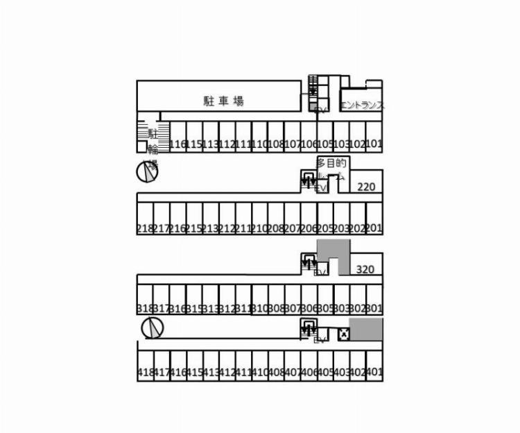 阿部松島マンション(K-127)4階 同建物別部屋の参考画像