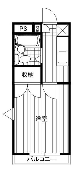 ハイツクリエイト206号室 間取