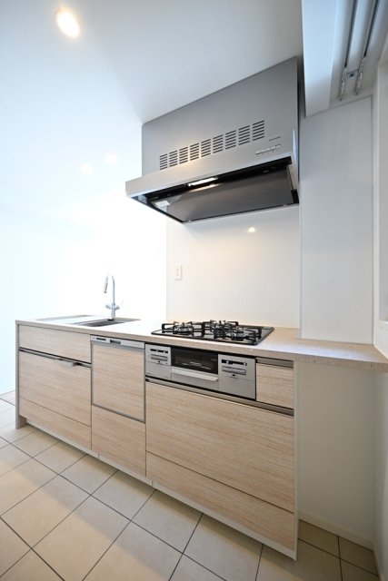 カノン押上 システムキッチン（3口ガスコンロ・グリル付）