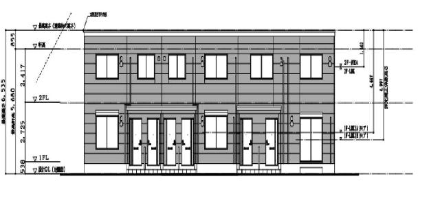 原田　彩緒里　様アパート新築工事の外観画像