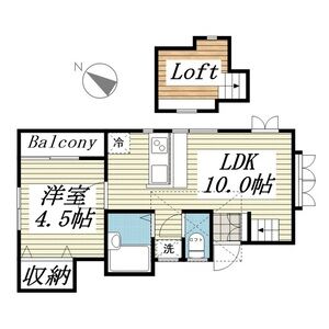 ジュネパレス松戸第1260202号室 間取