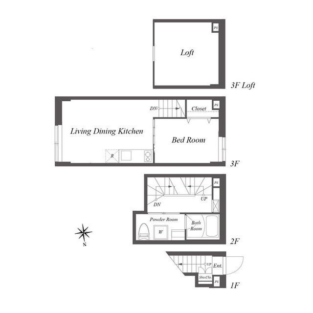 Pair新大久保0103号室 間取