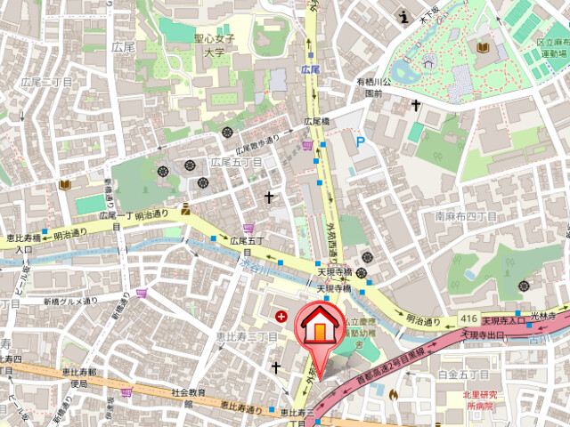 レジディア広尾南9階 null