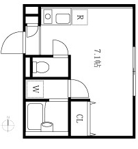 セルカ谷在家201号室 間取