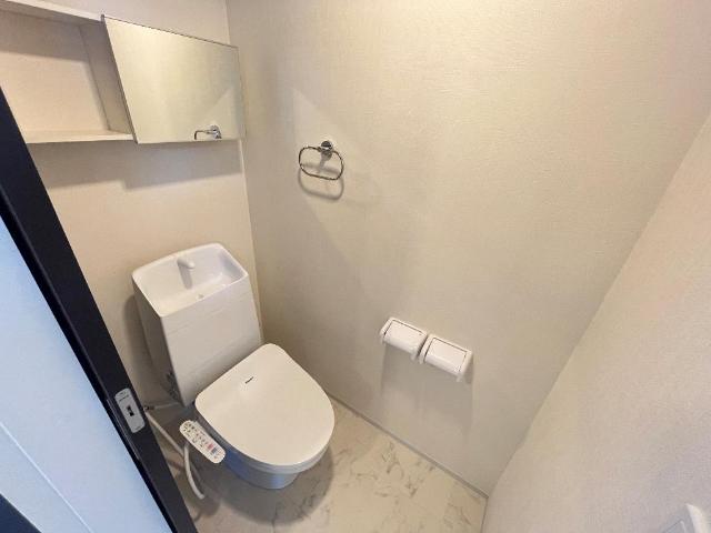 （仮称）調布市富士見町２丁目新築アパート201号室 シャワー付トイレ（イメージ）