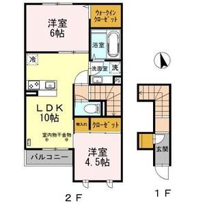 ル　リアン203号室 間取