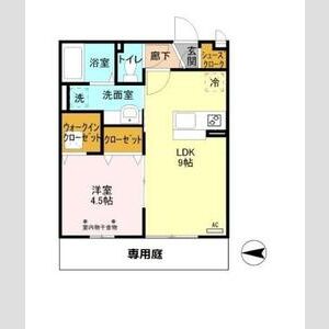 メゾーネ三郷中央101号室 間取