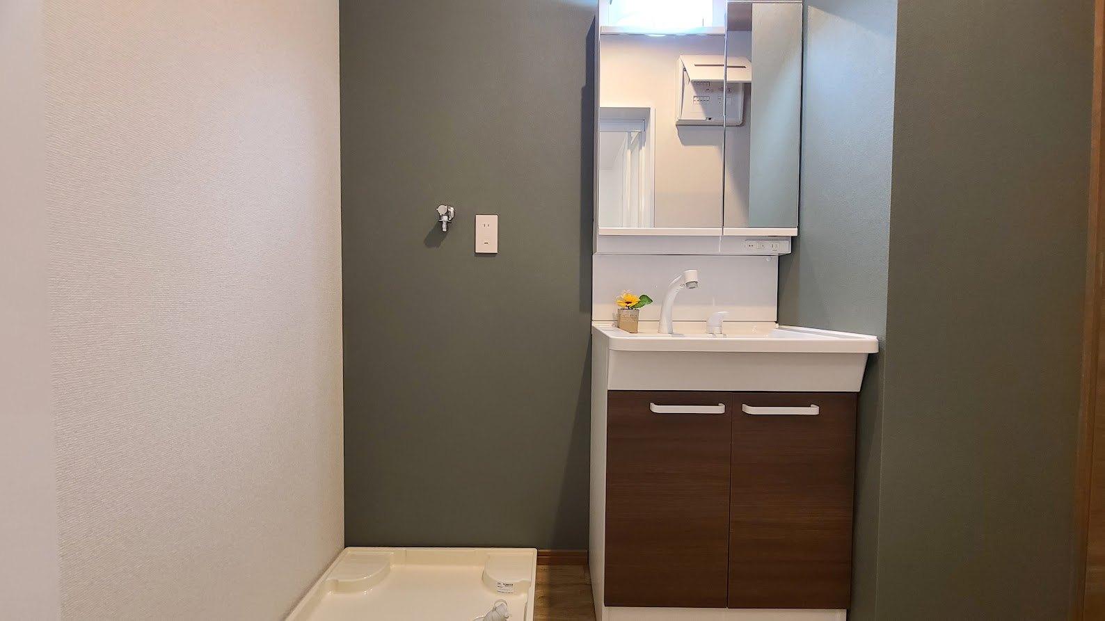 古民家ビンテージ戸建て三山 独立洗面台新品