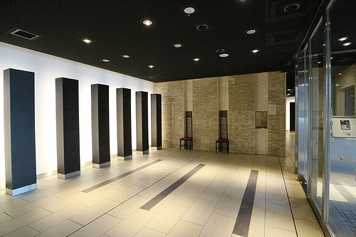 ライオンズ鶯谷マークスフォート12階 ロビー　※前回募集時2017年1月撮影