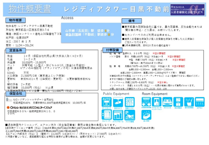 レジディアタワー目黒不動前5階 部屋その他