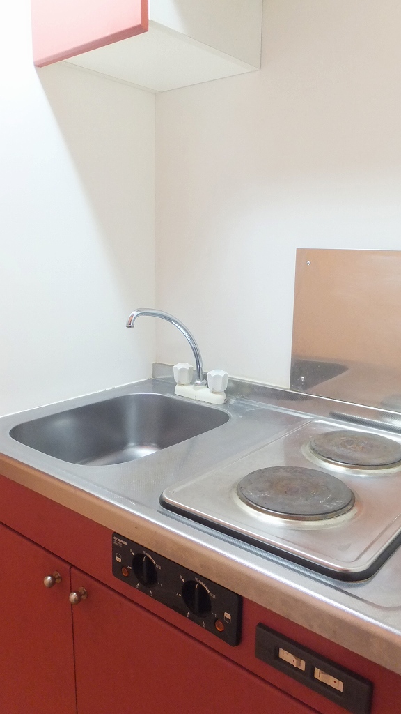 レオパレスグランシャリオ 2口の電気コンロ付き