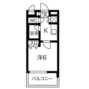 スパシエルクス府中902号室 間取