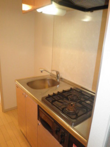 グランド・ガーラ日本橋兜町 システムキッチン　ガス2口グリル付き