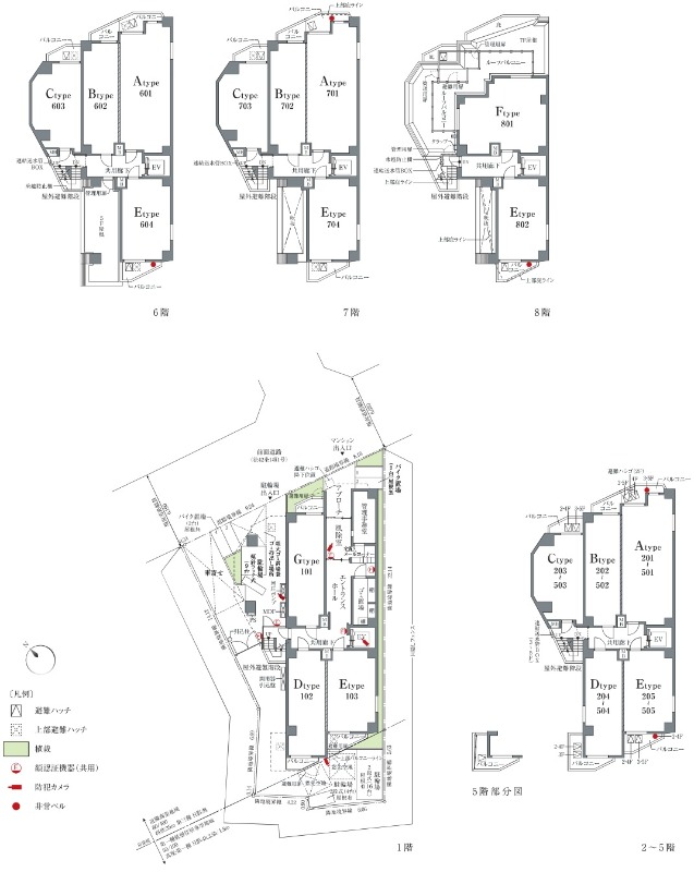 クレイシアIDZ練馬富士見台2階 平面図