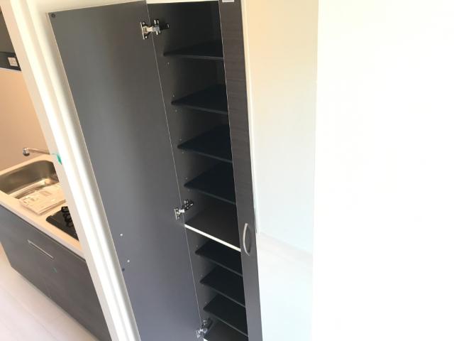 パークサイド大丸101号室 ミラー付下駄箱