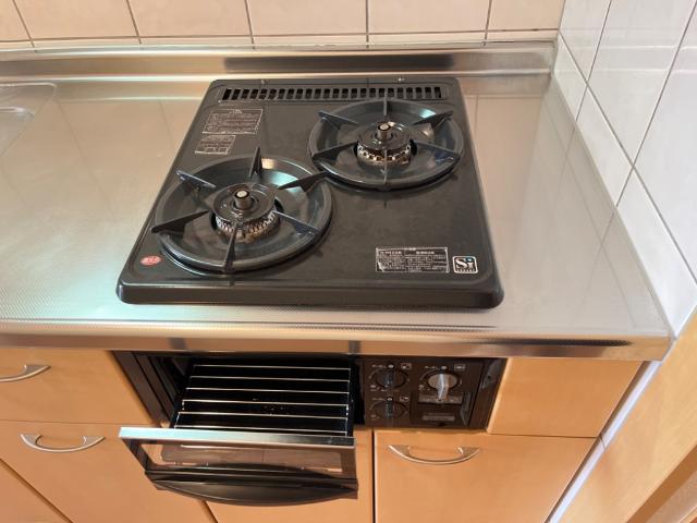 ティープラントⅠ グリル付き二口コンロ