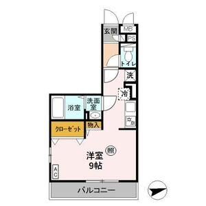 リヴィエール307号室 間取