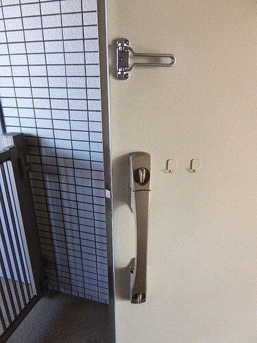 ライオンズステーションプラザ溝の口セントラルアベニュー11階 玄関　ドアノブ　内装後　前回募集時／2023年11月の写真