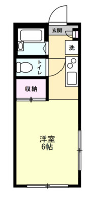 ヒルズ鶴間107号室 間取
