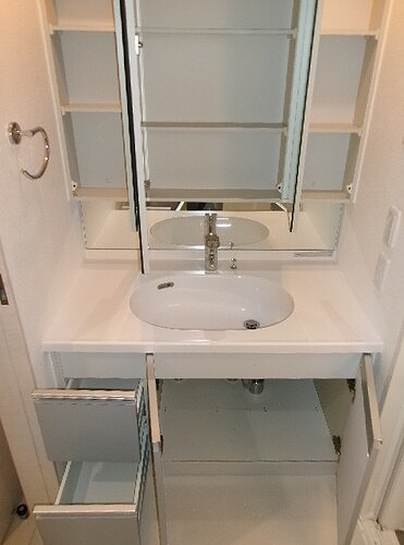 ライオンズプラザ西台駅前4階 洗面台　※前回募集時2023年11月撮影の写真