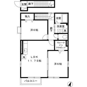 サンモールハウス201号室 間取