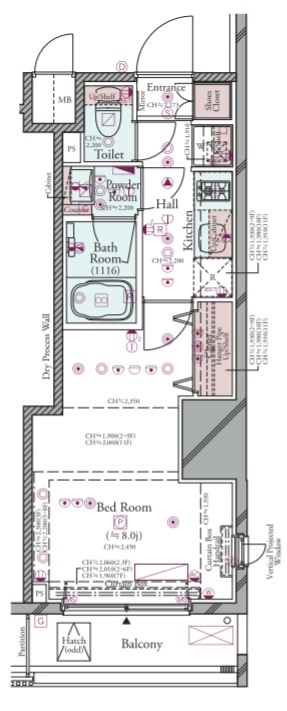 コンシェリア蒲田 ＣＲＯＳＳＩＡ5階 【プロジェクター付照明】弊社が直接の管理会社