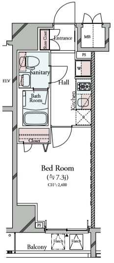 コンシェリア ＫＡＷＡＳＡＫＩ ＭＡＳＴＥＲ’Ｓ ＶＩＬＬＡ6階 間取