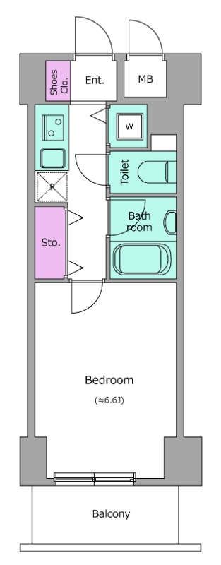 レジディア新御茶ノ水8階 間取り