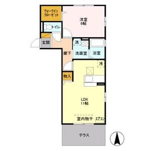 アルテシア 雅　Ⅱ101号室 間取