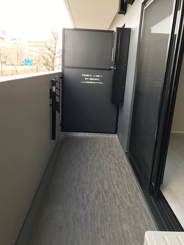 市ヶ谷仲之町ヒルズ　クレスト：North棟2階 バルコニー