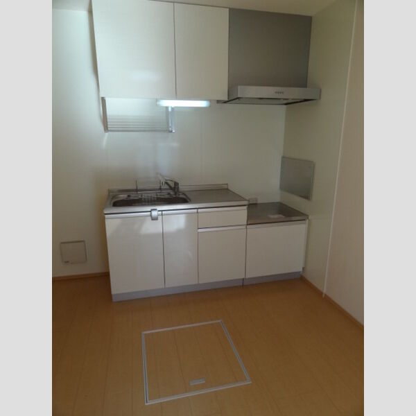 フロース102号室 キッチン、床下収納