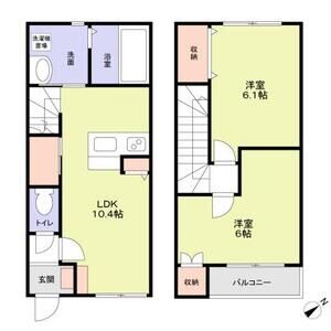 AQUAレジデンス大井町第15103号室 間取